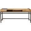 MILIBOO Bureau Design En Manguier Massif Et Métal Noir L180 Cm RACK - Bois Clair / Noir -France MILIBOO Soldes 2022 13950460 1