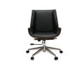 MILIBOO Fauteuil De Bureau Design Bois CURVED - Noyer / Noir - Noyer / Noir -France MILIBOO Soldes 2022 13950502 1