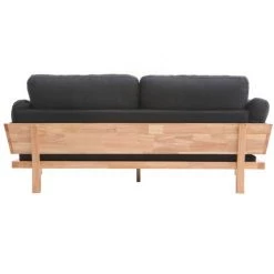 MILIBOO Canapé Design 3 Places Déhoussable Bois KYO - Gris Anthracite - Gris Anthracite -France MILIBOO Soldes 2022 13974674 3