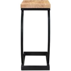 MILIBOO Table D'appoint En Acacia Massif Et Métal Noir BREAK - Naturel -France MILIBOO Soldes 2022 13974684 3