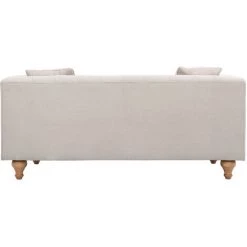 MILIBOO Canapé Classique Tissu Coloris Naturel 2 Places MONTAIGNE - Beige Naturel -France MILIBOO Soldes 2022 14022085 3