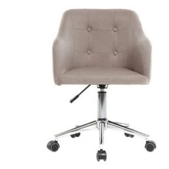 MILIBOO Fauteuil De Bureau Design Tissu BALTIK - Naturel - Naturel