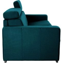 MILIBOO Canapé Convertible 3 Places Avec Têtières Ajustables NORO - Bleu Canard Mat - Bleu Canard Mat -France MILIBOO Soldes 2022 14168110 3