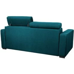 MILIBOO Canapé Convertible 3 Places Avec Têtières Ajustables NORO - Bleu Canard Mat - Bleu Canard Mat -France MILIBOO Soldes 2022 14168110 4