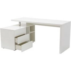 MILIBOO Bureau Design Rangements à Gauche MAXI - Blanc Laqué - Blanc Laqué -France MILIBOO Soldes 2022 14518166 3