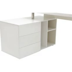 MILIBOO Bureau Design Rangements à Gauche MAXI - Blanc Laqué - Blanc Laqué -France MILIBOO Soldes 2022 14518166 4