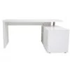 MILIBOO Bureau Design Brillant Rangements à Droite MAXI - Blanc Laqué - Blanc Laqué -France MILIBOO Soldes 2022 14518172 1