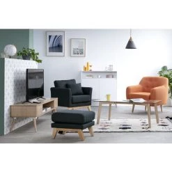 MILIBOO Meuble TV Design En Chêne TOTEM - Chêne Clair - Chêne Clair -France MILIBOO Soldes 2022 14518189 5