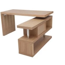 MILIBOO Bureau Design Modulable Avec Rangement 2 Tiroirs Amovible MAX - Naturel Foncé - Naturel Foncé -France MILIBOO Soldes 2022 14518196 2