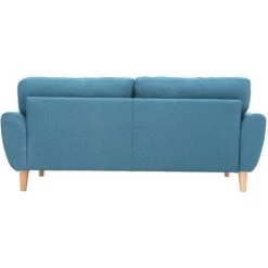 MILIBOO Canapé Scandinave Tissu 3 Places ALICE - Bleu Canard - Bleu Canard -France MILIBOO Soldes 2022 14627749 3