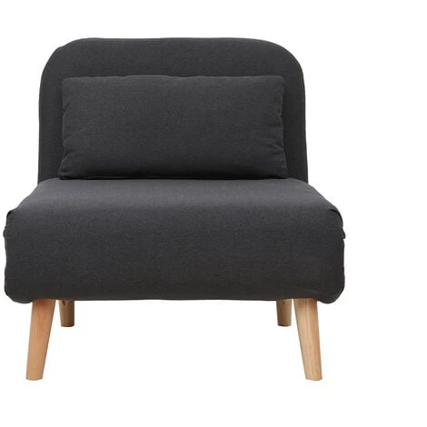 MILIBOO Fauteuil Scandinave Convertible Tissu Gris Foncé AMIKO - Gris Foncé 3 MILIBOO Fauteuil Scandinave Convertible Tissu Gris Foncé AMIKO - Gris Foncé