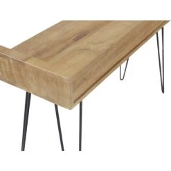 MILIBOO Bureau Design En Manguier Massif Et Métal Noir VIBES - Naturel -France MILIBOO Soldes 2022 14627752 4