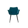 MILIBOO Chaise Design En Velours Pieds Métal VOLO - Bleu Pétrole Velours - Bleu Pétrole Velours -France MILIBOO Soldes 2022 14827856 1