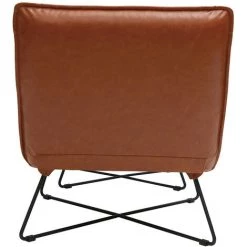 MILIBOO Fauteuil Vintage Marron Avec Repose Pied PHILO - Marron Clair -France MILIBOO Soldes 2022 14838455 4