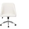 MILIBOO Fauteuil De Bureau Design SCARLETT - Blanc - Blanc
