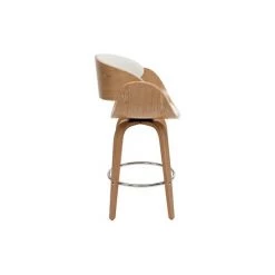 MILIBOO Tabouret De Bar Pivotant Bois 65 Cm BENT - Bois Clair / Blanc - Bois Clair / Blanc 8 MILIBOO Tabouret De Bar Pivotant Bois 65 Cm BENT - Bois Clair / Blanc - Bois Clair / Blanc -France MILIBOO Soldes 2022 15117576 3