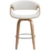 MILIBOO Tabouret De Bar Design Blanc Et Bois Clair 65 Cm ARAMIS - Bois Clair / Blanc 2 MILIBOO Tabouret De Bar Design Blanc Et Bois Clair 65 Cm ARAMIS - Bois Clair / Blanc -France MILIBOO Soldes 2022 15117580 1