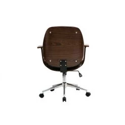 MILIBOO Chaise De Bureau Design Bois YORKE - Noyer / Noir - Noyer / Noir -France MILIBOO Soldes 2022 15117583 4