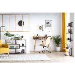 MILIBOO Chaise De Bureau Design Bois YORKE - Noyer / Noir - Noyer / Noir -France MILIBOO Soldes 2022 15117583 5