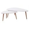 MILIBOO Tables Basses Design Bois (lot De 2) ARTIK - Blanc - Blanc -France MILIBOO Soldes 2022 15189331 1