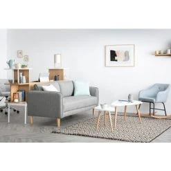 MILIBOO Tables Basses Design Bois (lot De 2) ARTIK - Blanc - Blanc -France MILIBOO Soldes 2022 15189331 5