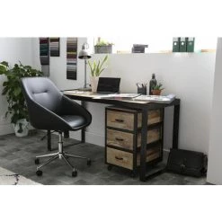 MILIBOO Lampe à Poser Industrielle En Métal Vieilli SHELTER - Argent -France MILIBOO Soldes 2022 15632637 3