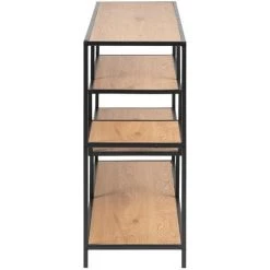 MILIBOO Console Industrielle Métal Noir Et Bois L114 Cm TRESCA - Bois Clair / Noir -France MILIBOO Soldes 2022 15836600 3