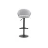 MILIBOO Tabouret De Bar Design Velours IZAAC - Gris - Gris -France MILIBOO Soldes 2022 15874711 1