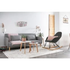 MILIBOO Canapé Convertible Scandinave 3 Places LULA - Bleu Canard - Bleu Canard -France MILIBOO Soldes 2022 15961942 5