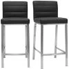 MILIBOO Tabourets De Bar Design Noirs 66 Cm (lot De 2) TOMY - Noir