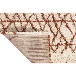 MILIBOO Tapis Moderne Beige Et Rouge Tomette 200 X 290 Cm PALMERAIE - Noisette -France MILIBOO Soldes 2022 16965795 4