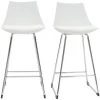 MILIBOO Tabourets De Bar Design Blancs 65 Cm (lot De 2) JUNE - Blanc -France MILIBOO Soldes 2022 17372188 1