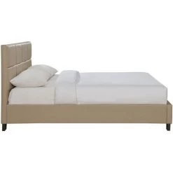 MILIBOO Lit Adulte Moderne 160 X 200 Cm Taupe SOLAL - Taupe -France MILIBOO Soldes 2022 17744399 3
