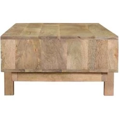 MILIBOO Table Basse Design Manguier Massif Et Laiton ZAIKA - Naturel -France MILIBOO Soldes 2022 17943796 3