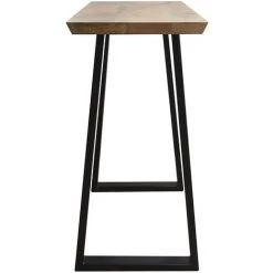 MILIBOO Console Moderne En Manguier Massif Et Métal Noir L120 Cm VIJAY - Bois Clair / Noir -France MILIBOO Soldes 2022 17943800 3
