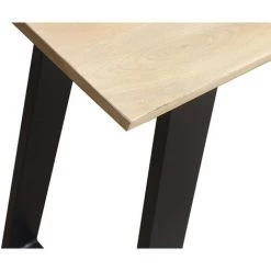 MILIBOO Console Moderne En Manguier Massif Et Métal Noir L120 Cm VIJAY - Bois Clair / Noir -France MILIBOO Soldes 2022 17943800 4