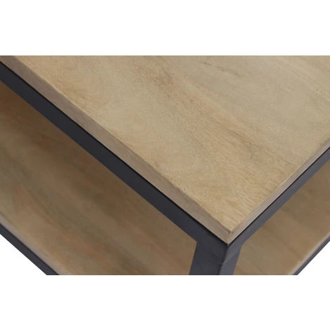 MILIBOO Table Basse à Roulettes En Manguier Massif Et Métal L90 Cm FACTORY - Naturel 6 MILIBOO Table Basse à Roulettes En Manguier Massif Et Métal L90 Cm FACTORY - Naturel – Image 4