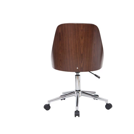 MILIBOO Fauteuil De Bureau Design Noir QUINO - Noyer / Noir 6 MILIBOO Fauteuil De Bureau Design Noir QUINO - Noyer / Noir – Image 4