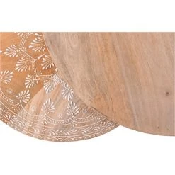 MILIBOO Tables Basses Gigognes Manguier Massif Et Métal TOGETHER - Bois Clair / Noir -France MILIBOO Soldes 2022 18215405 4