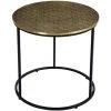 MILIBOO Table Basse Ronde En Laiton Frappé L45 Cm FLOOR - Doré -France MILIBOO Soldes 2022 18215415 1