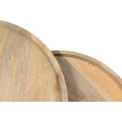 MILIBOO Tables Basses Gigognes Manguier Massif Et Métal LEDGE - Bois Clair / Noir 9 MILIBOO Tables Basses Gigognes Manguier Massif Et Métal LEDGE - Bois Clair / Noir -France MILIBOO Soldes 2022 18215421 3