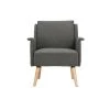 MILIBOO Fauteuil Scandinave Gris Foncé Et Bois AEOLA - Gris Anthracite 1 MILIBOO Fauteuil Scandinave Gris Foncé Et Bois AEOLA - Gris Anthracite -France MILIBOO Soldes 2022 18253940 1