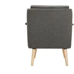 MILIBOO Fauteuil Scandinave Gris Foncé Et Bois AEOLA - Gris Anthracite -France MILIBOO Soldes 2022 18253940 4