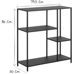 MILIBOO Console Design En Métal Noir L80 Cm PODIUM - Noir Carbone 10 MILIBOO Console Design En Métal Noir L80 Cm PODIUM - Noir Carbone -France MILIBOO Soldes 2022 18512623 4