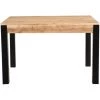 MILIBOO Table à Manger Extensible En Acacia Massif Et Métal Noir L120-210 Cm TRAP - Naturel -France MILIBOO Soldes 2022 18821651 1