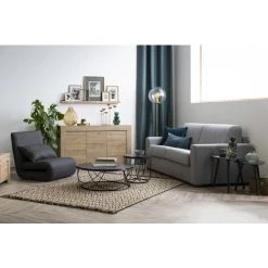 MILIBOO Buffet Design Finition Chêne 3 Portes L138 Cm TINO - Frêne -France MILIBOO Soldes 2022 18848305 5