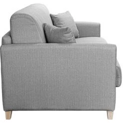 MILIBOO Canapé Convertible 3 Places Scandinave Gris Perle Avec Matelas 12 Cm SKANDY - Gris Perle Mat -France MILIBOO Soldes 2022 19952634 4