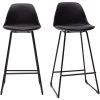 MILIBOO Tabourets De Bar Design Pieds Métal 65 Cm (lot De 2) FRANZ - Noir - Noir -France MILIBOO Soldes 2022 20897388 1