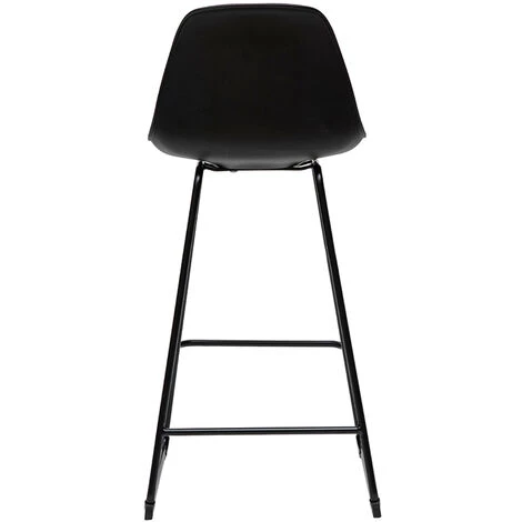 MILIBOO Tabourets De Bar Design Pieds Métal 65 Cm (lot De 2) FRANZ - Noir - Noir 6 MILIBOO Tabourets De Bar Design Pieds Métal 65 Cm (lot De 2) FRANZ - Noir - Noir – Image 4