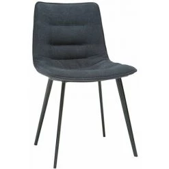 MILIBOO Chaises Design Tissu Effet Velours Gris Foncé (lot De 2) PARKER - Gris Foncé Velours -France MILIBOO Soldes 2022 23211384 3